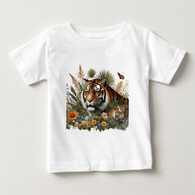 Camiseta Design de Tigre Majestoso (Frente)