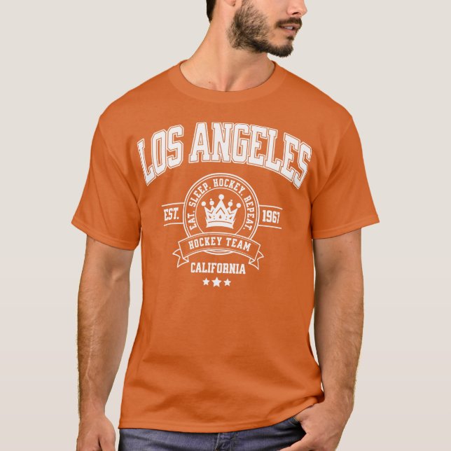 Camiseta design de time de hóquei de Los Angeles (Frente)