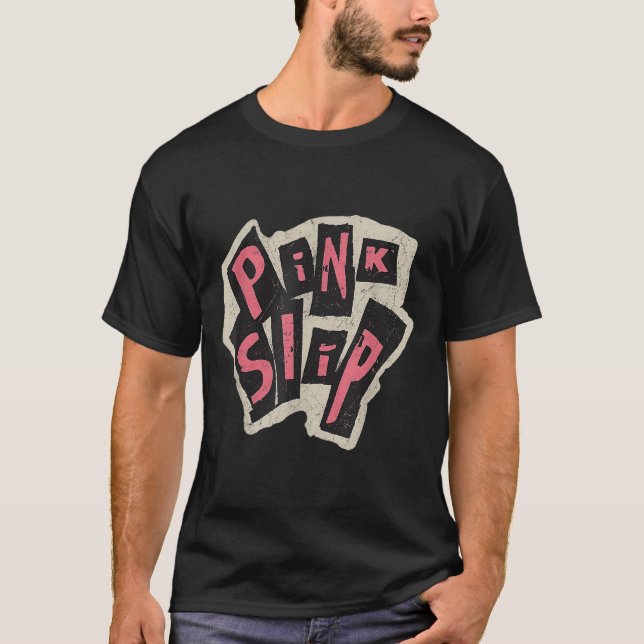 Camiseta Design de Tipografia Cinza com Descamação Rosa (Frente)