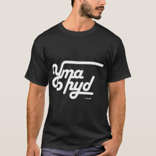 Camiseta Design de tipografia da antiga escola Yma o Hyd
