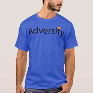 Camiseta Design de tipografia de adversidade