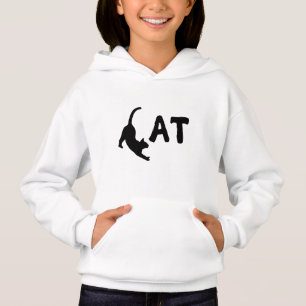 Camiseta Design de tipografia de Gato Engraçado