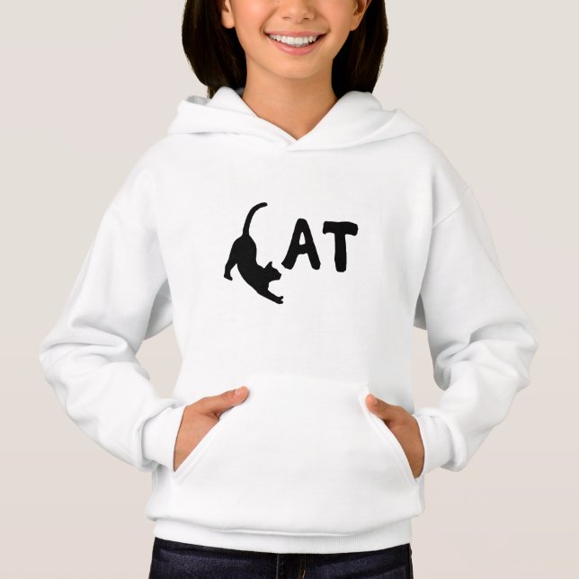 Camiseta Design de tipografia de Gato Engraçado (Frente)