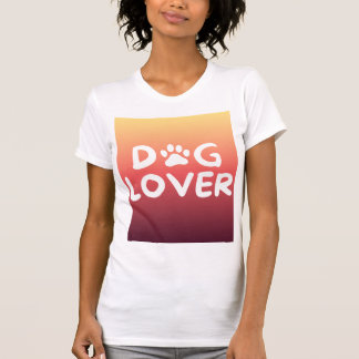 Camiseta Design de Tipografia de Pawprint do Cão