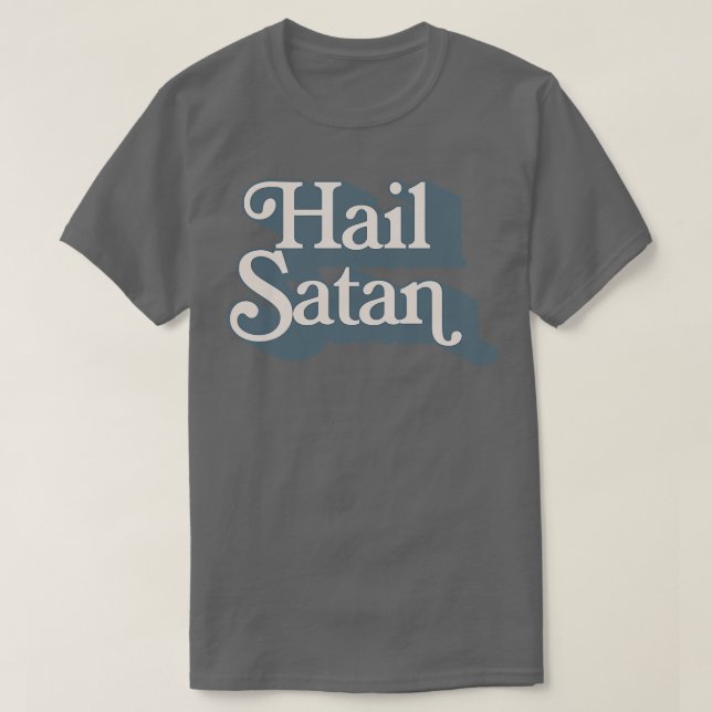 Camiseta Design de Tipografia de Satã (Frente do Design)