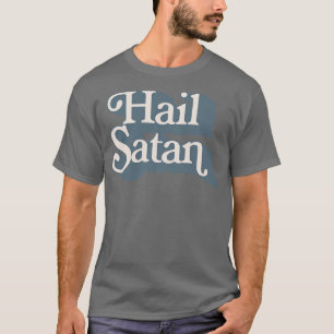 Camiseta Design de Tipografia de Satã