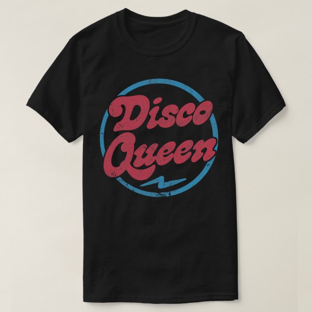 Camiseta Design de Tipografia do Estilo Retro Disco (Frente do Design)