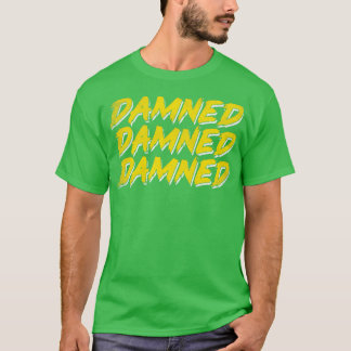 Camiseta Design de Tipografia do Punk Danificado e Danifica
