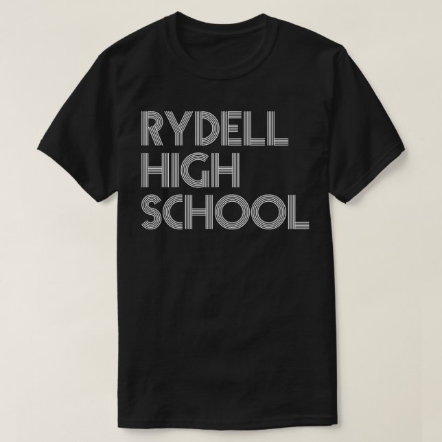 Camiseta Design de Tipografia do Segundo grau Rydell (Frente do Design)