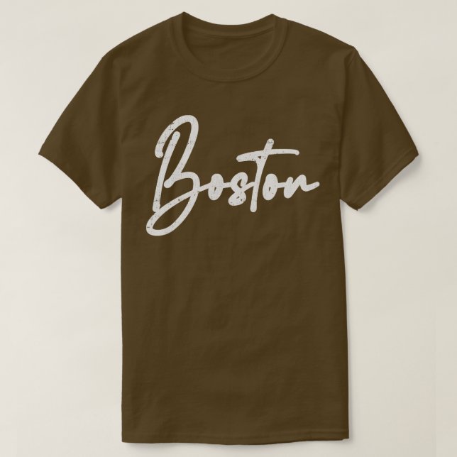 Camiseta Design de Tipografia em Boston Retro (Frente do Design)
