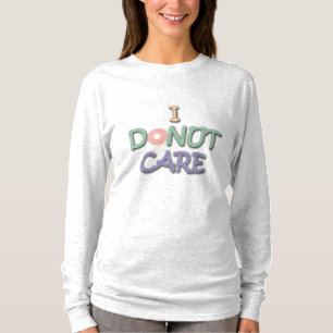 Camiseta Design de Tipografia Engraçado Doughnut Pun Não me