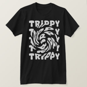 Camiseta Design de Tipografia Espiral Trippy