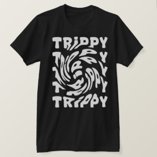 Camiseta Design de Tipografia Espiral Trippy