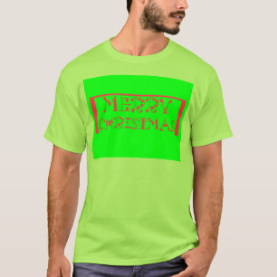 Camiseta Design de Tipografia Feliz de Natal: Um Retro Fest