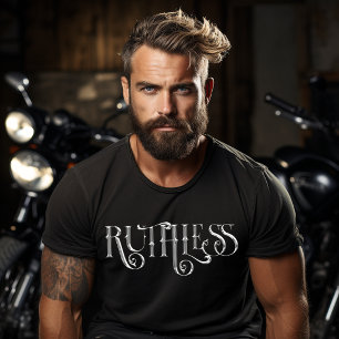 Camiseta Design de Tipografia Impiedoso