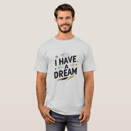 Camiseta Design de Tipografia Inspirador Sonho que Tenho
