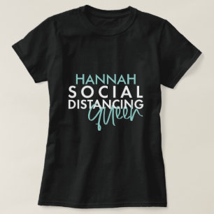 Camiseta design de tipografia moderna da rainha do distanci