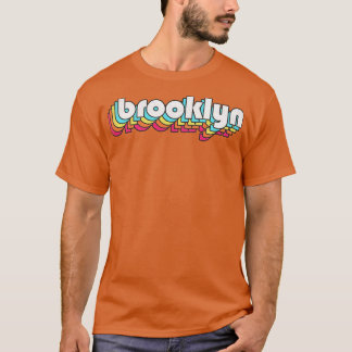 Camiseta Design de Tipografia Retro Brooklyn