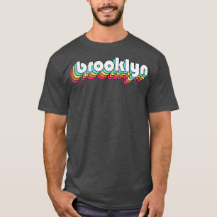 Camiseta Design de Tipografia Retro Brooklyn