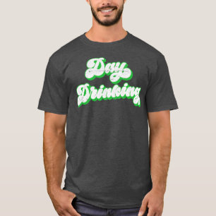 Camiseta Design de Tipografia RetroBebendo Dia