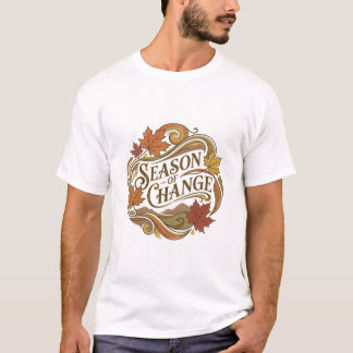 Camiseta design de tipografia Season of Change