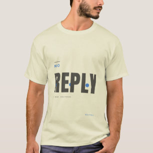 Camiseta Design de Tipografia Tech Sem Resposta