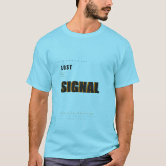 Camiseta Design de Tipografia Tech Sinal Perdido