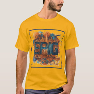 Camiseta Design de Título de Filme Sci-Fi Futuro Esuíno - A