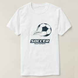 Camiseta Design de Torneio de Bola de Futebol de Partículas