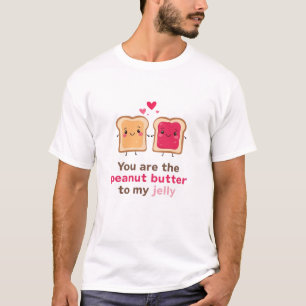 Camiseta Design de Torrada Fofo Manteiga de Amendoim para M
