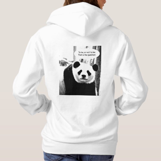 Camiseta Design de trás, Hamlet, Citação de Panda Bear Mulh (Verso)
