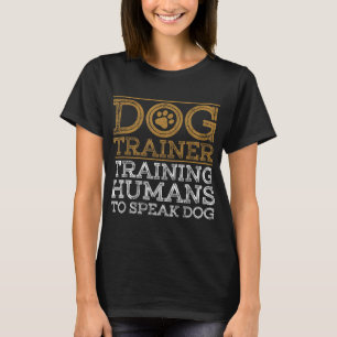 Camiseta Design De Treinador De Cães Engraçado Para Homens