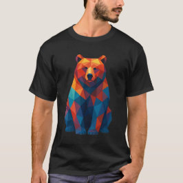 Camiseta Design de trending topics de ursos de pelúcia geom