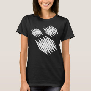 Camiseta design de três quadrados geométricos