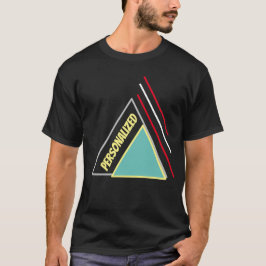 Camiseta Design de Triângulo Moderno Personalizar Na moda d