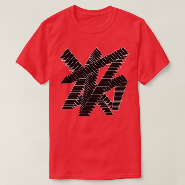 Camiseta design de triângulos (Frente do Design)