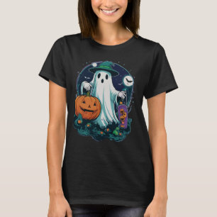 Camiseta Design de Trick-or-Treat fantasma Spooky