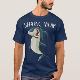 Camiseta Design de Tubarão Engraçado Para A Mãe Amor Com Tu