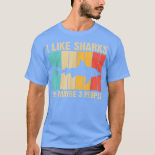 Camiseta Design De Tubarão Engraçado Para Crianças Mulheres