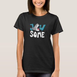 Camiseta Design de Tubarão-Gato-Grito