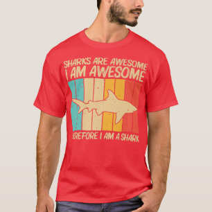 Camiseta Design De Tubarão legal Para Mulheres Homens