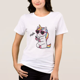 Camiseta Design de Unhas de Unicórnio Sarcástico Meh