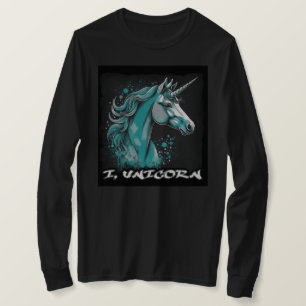 Camiseta Design de Unicórnio – Manga Longa Feminina