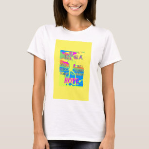 Camiseta DESIGN de Unidade dos EUA: Esperança e força