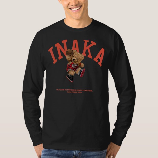 Camiseta Design de Urso de Basquete Inakas (Frente)