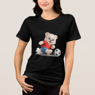 Camiseta Design de Urso de Pelúcia Adorável e Fofo