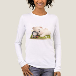 Camiseta Design de Urso de Pelúcia Adorável e Fofo