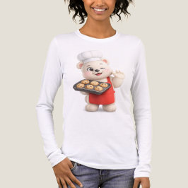 Camiseta Design de Urso de Pelúcia Adorável e Fofo
