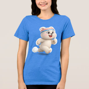 Camiseta Design de Urso de Pelúcia Adorável e Fofo