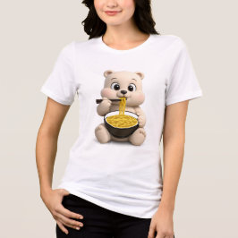 Camiseta Design de Urso de Pelúcia Adorável e Fofo